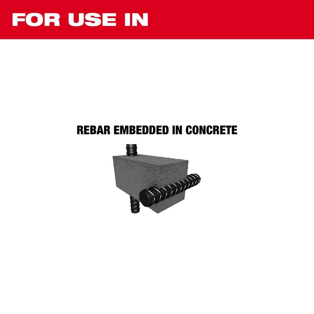 Milwaukee SDS PLUS 1/2inch X 18inch Rebar Cutter, large image number 2