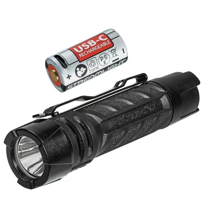 Streamlight PolyTac 1X USB Multi-Fuel Tactical Light with SL-B9 Black