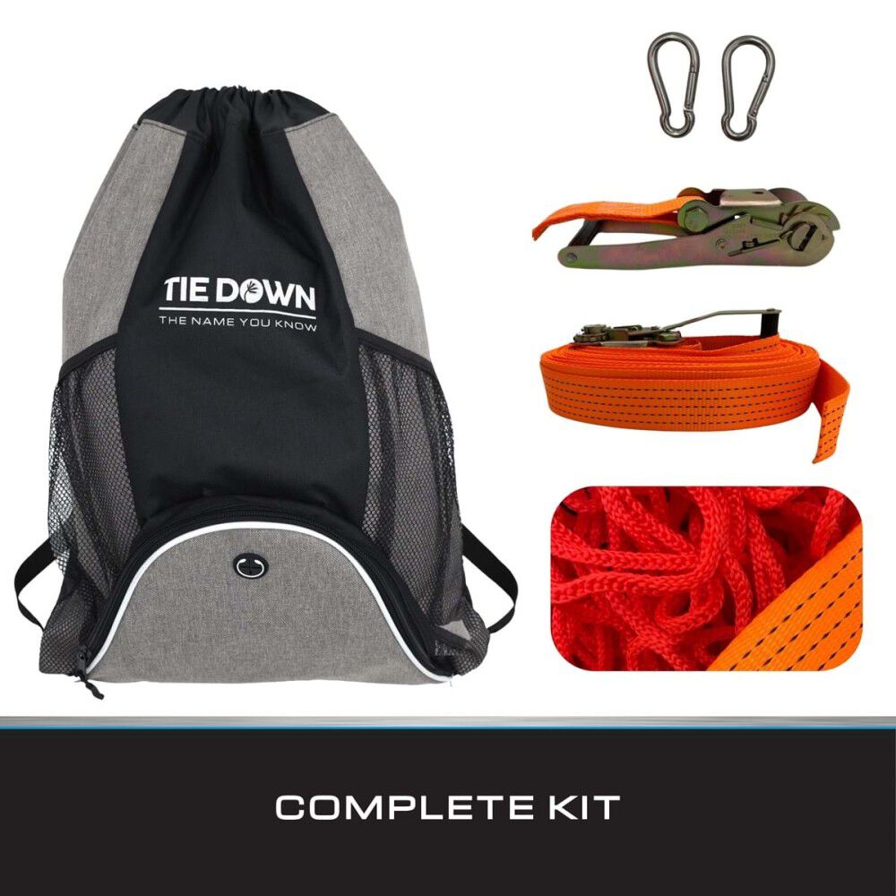 Tie Down 7 x 7 Ft Orange Skylight Safety Net, large image number 3