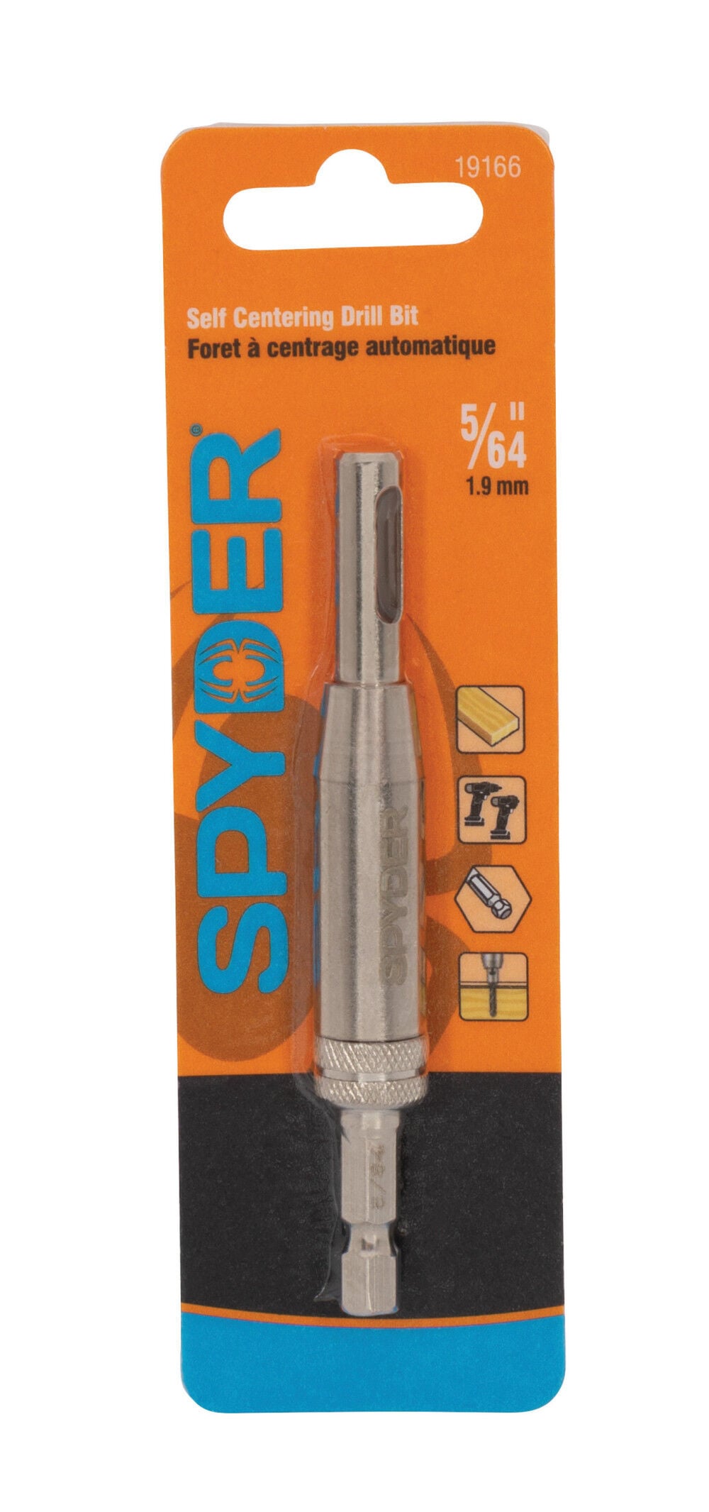 Spyder 5/64 Inch Self-Centering Twist Drill Bit, High Speed Steel, HSS, large image number 1