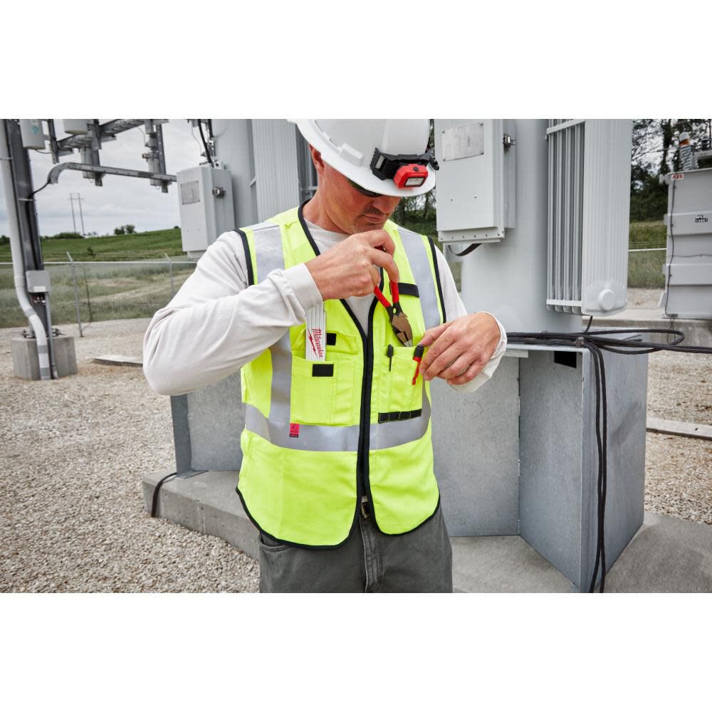 Milwaukee High Vis Safety Vest Yellow Class 2 AR/FR Cat 1 4XL/5XL, large image number 6