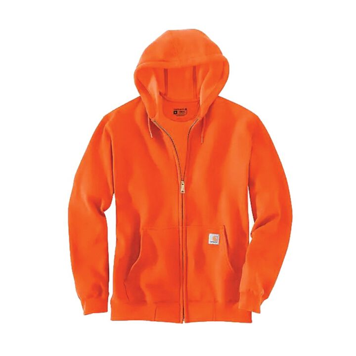 Carhartt Marquette Full-Zip Hooded Sweatshirt Orange Large