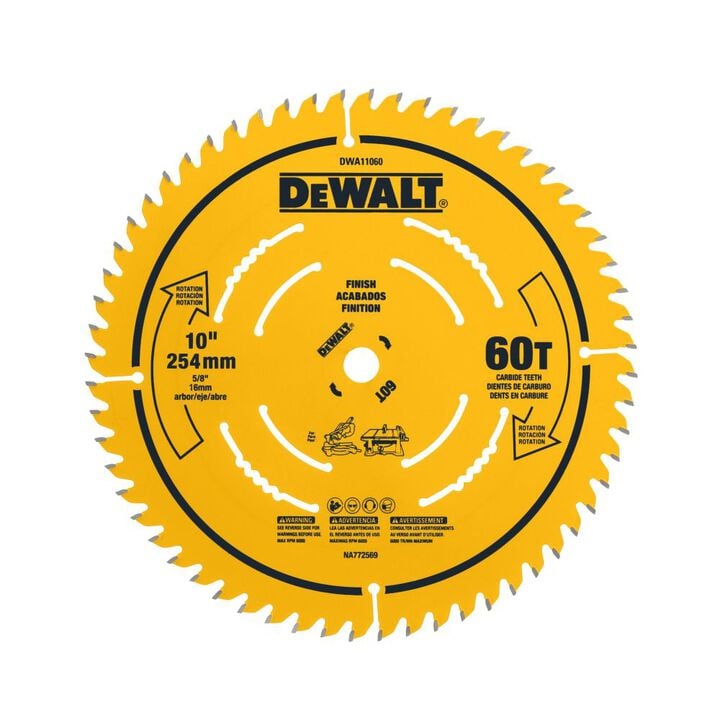 DEWALT Circular Saw Blade 10in 60T