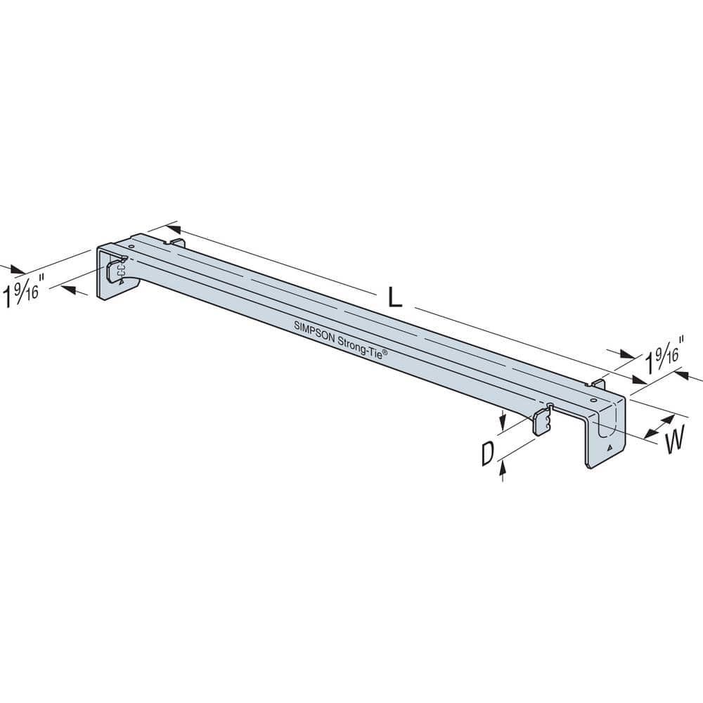 Simpson Strong-Tie 22 Gauge Zinc Galvanized G90 Truss Spacer-Restraint, large image number 2