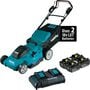 Makita 36V 18V X2 LXT 19in Lawn Mower Self Propelled 5Ah Kit with 4 Batteries