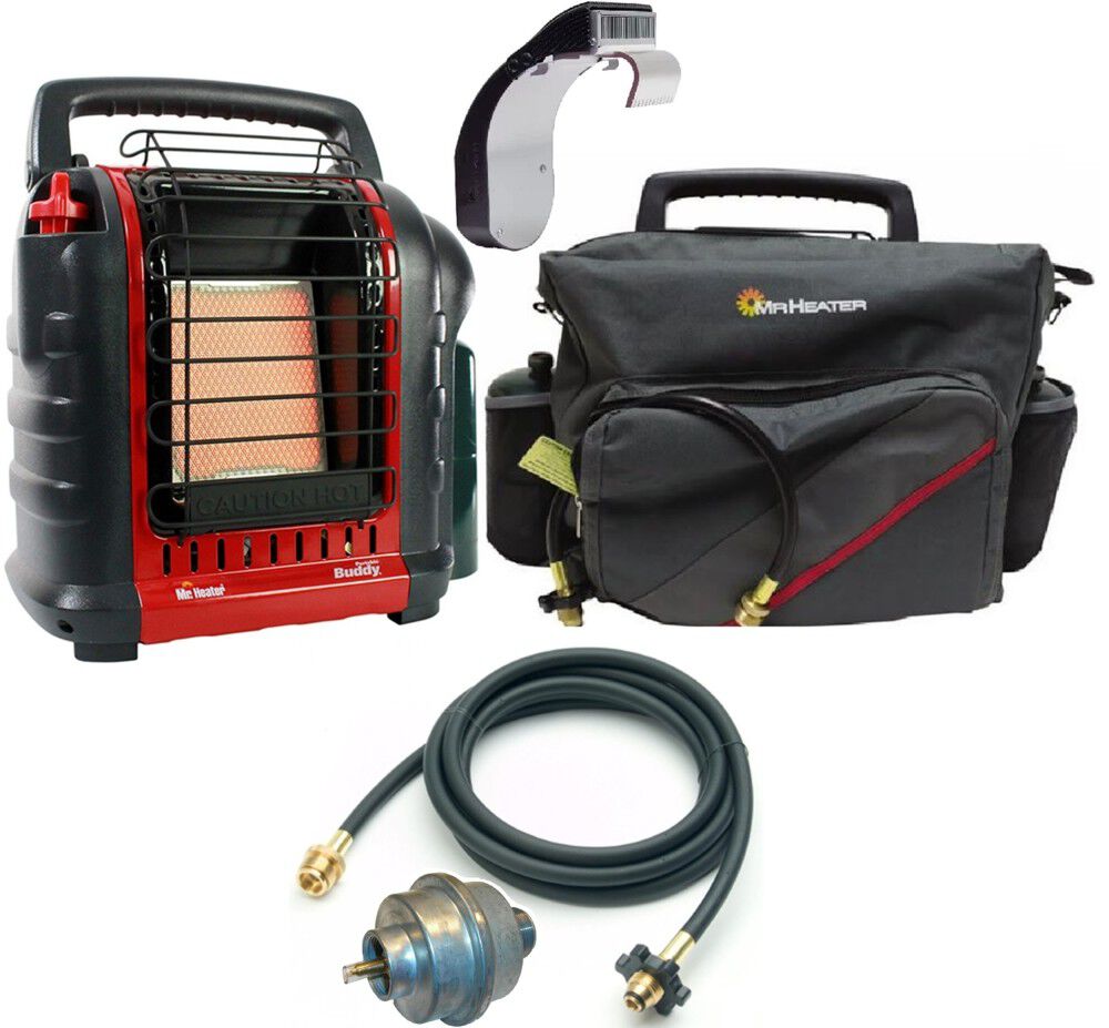 Be fully equipped for cold campsites, frozen lakes, and extended outdoor adventures with the Big Buddy Heater Complete Essentials Bundle. The Big