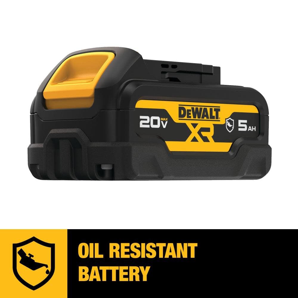DEWALT 20V MAX XR 1/2in Mid Range Impact Wrench with Hog Ring Anvil & Oil Resistant Batteries Kit, large image number 10