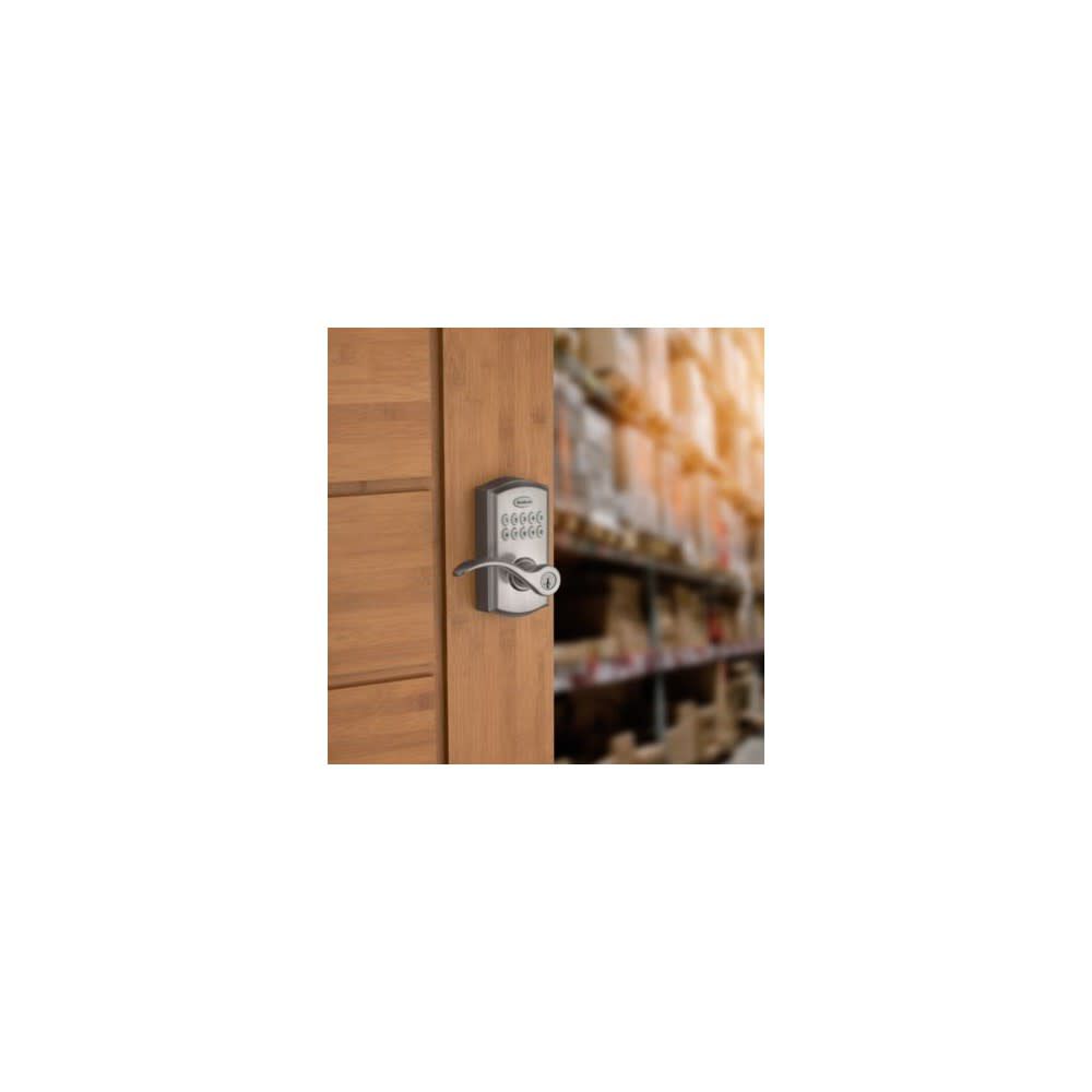 Kwikset SmartKey Pembroke Door Lever SmartCode 955 Satin Nickel, large image number 10