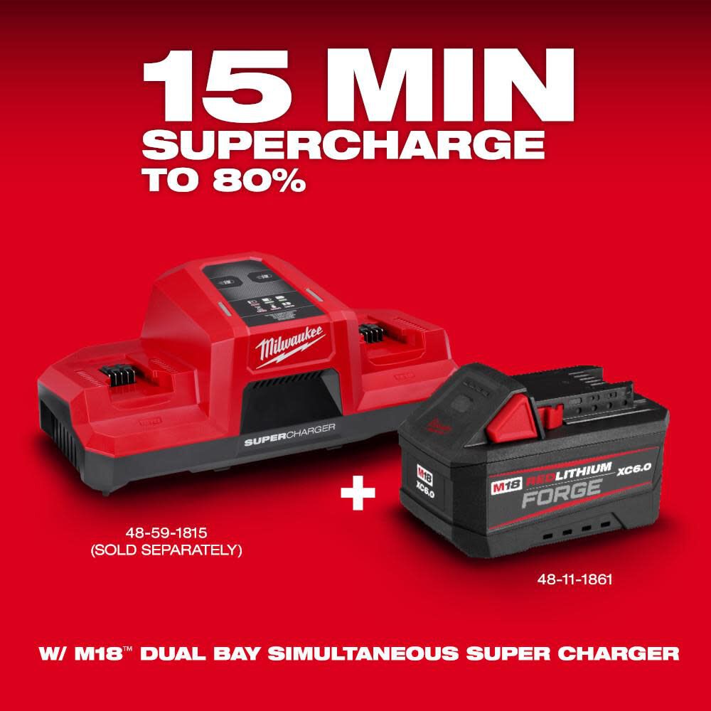 Milwaukee M18 REDLITHIUM FORGE XC6.0 Battery Pack 48-11-1861 