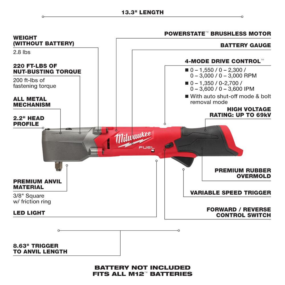 M12 right angle impact cheap