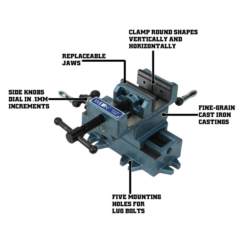 Wilton 4 Cross Slide Drill Press Vise, large image number 2