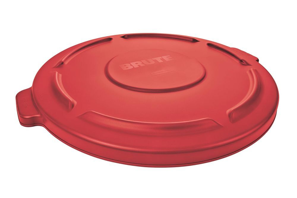 Rubbermaid Brute Red Self-Draining Lid for 44 Gallon Containers, large image number 1