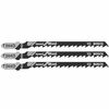 Bosch Jig Saw Blades 3pc 4in6 TPI Speed for Wood T Shank, small image number 1