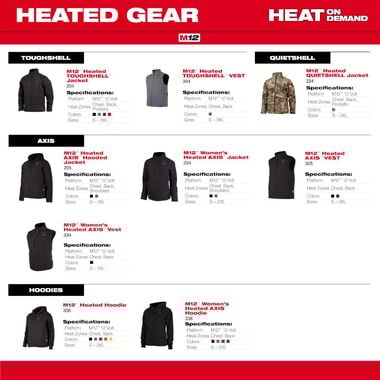 Milwaukee M12 Womens Heated AXIS Vest, large image number 10