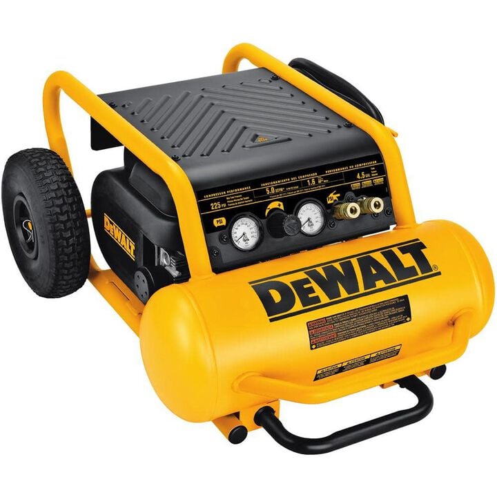 DEWALT HEAVY-DUTY 200PSI 4.5 GALLON ELECTRIC WHEELED COMPRESSOR (D55146), large image number 0