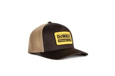 DEWALT Oakdale Trucker Hat with Patch Bark with Tan Mesh - OSFA
