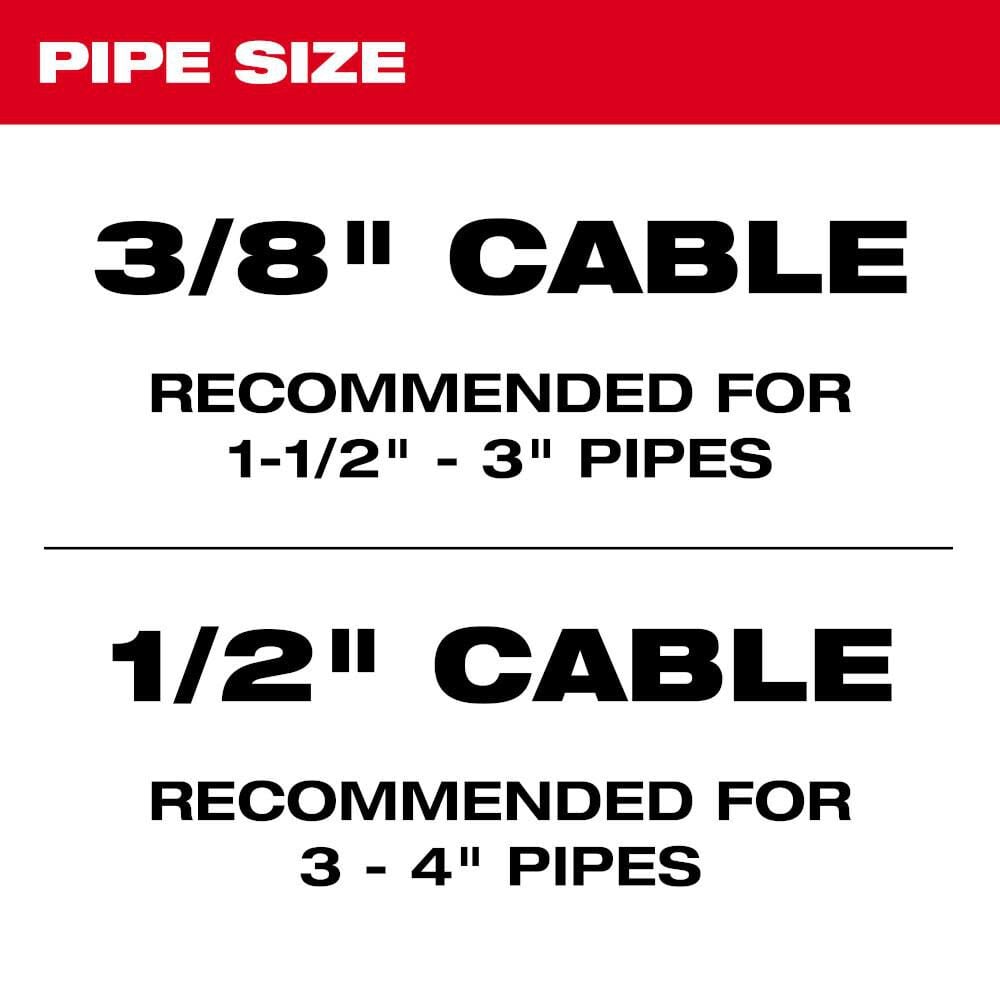 Milwaukee 3 8inch X 75 Inner Core Drum Cable 48 53 2776 - Image 3