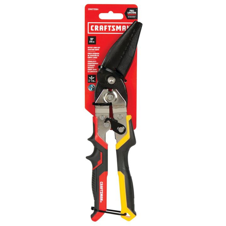 CRAFTSMAN Offset Long Cut Aviation Snips, large image number 1