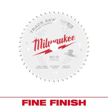 Milwaukee 6 1/2inch 48T Fine Finish Track Saw Blade, large image number 0
