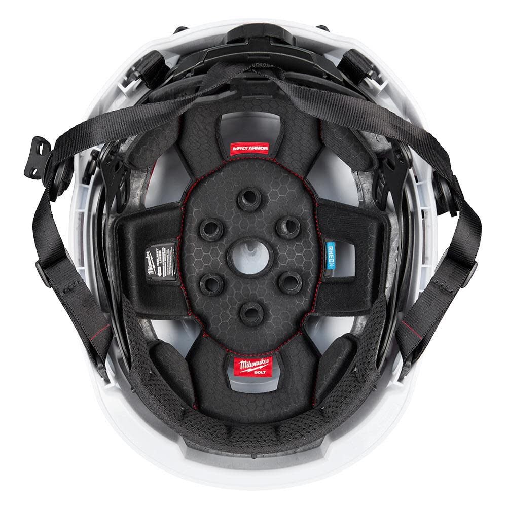 Milwaukee BOLT Gray Safety Helmet with IMPACT ARMOR Liner Type 2 Class E & USB Cooling Fan Bundle, large image number 12