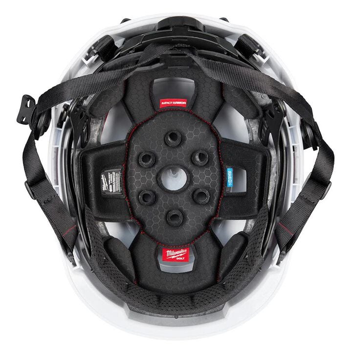 Milwaukee BOLT Gray Safety Helmet with IMPACT ARMOR Liner Type 2 Class E & USB Cooling Fan Bundle, large image number 11