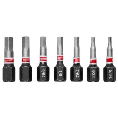 Milwaukee 7-Piece SHOCKWAVE Impact Hex Security Insert Bit Set 3PK, large image number 5