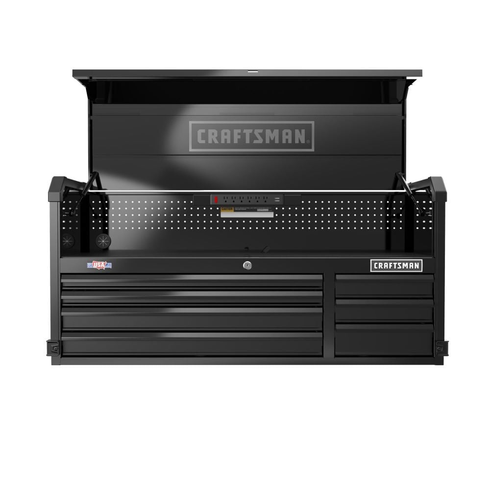 CRAFTSMAN Premium S2000 Series 52 Inch Wide 7-Drawer Tool Chest, Black – CMST98261BK