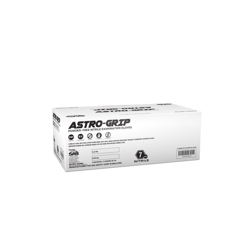SAS Safety Nitrile Disposable Gloves, Orange, X-Large 40ct, large image number 8