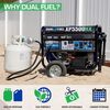 Duromax Generator Dual Fuel Gas Propane Portable with CO Alert 5500 Watt, small