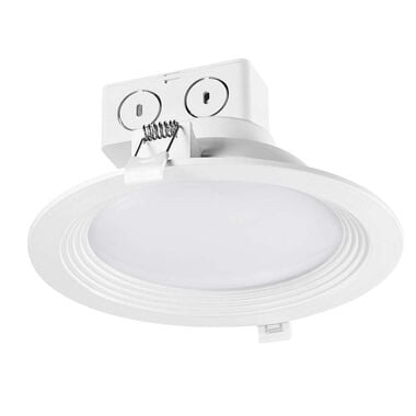 Globe Electric Value Pack Recessed Lighting Kit White Plastic LED