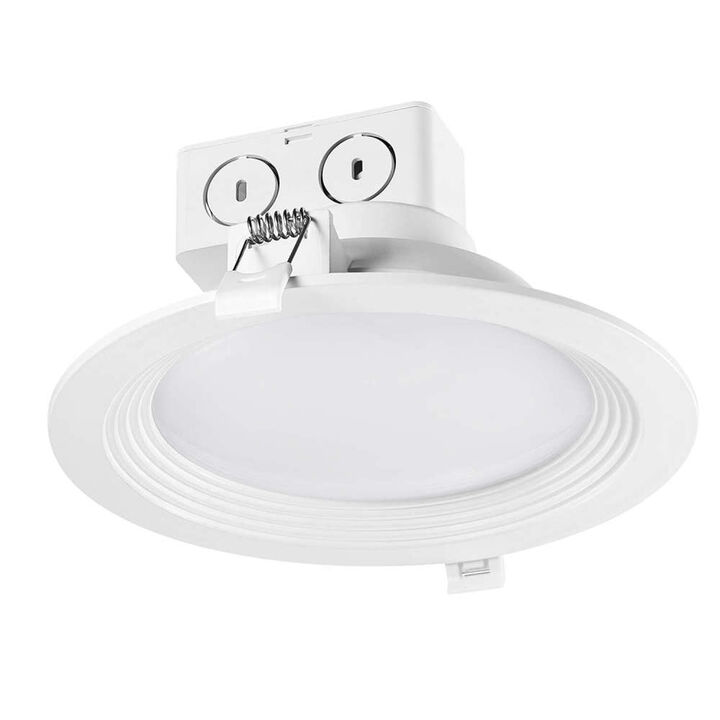 Globe Electric Value Pack Recessed Lighting Kit White Plastic LED