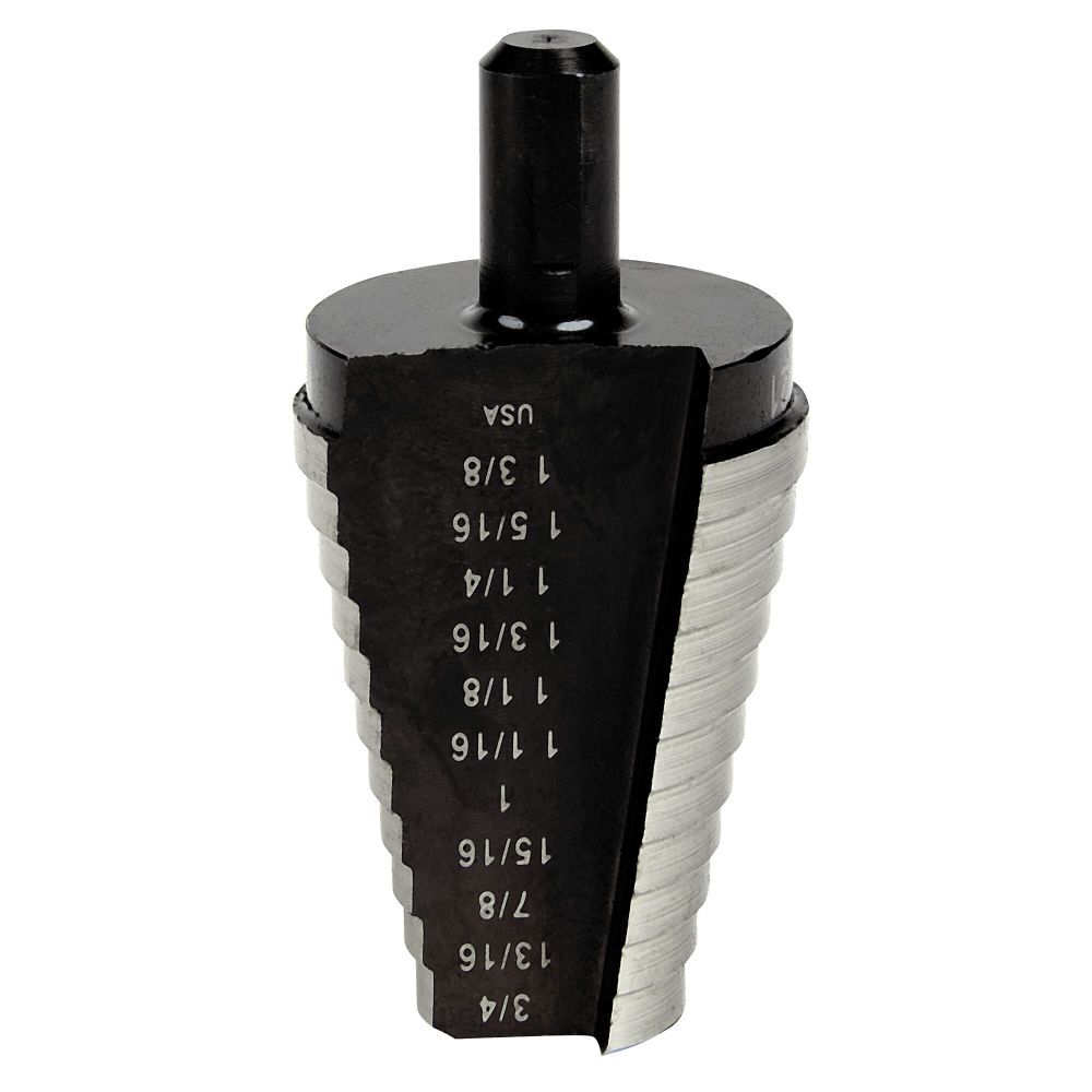 Irwin 1-3/16in to 1-3/8in Step-Drill Bit, 1/2in Shank, large image number 3