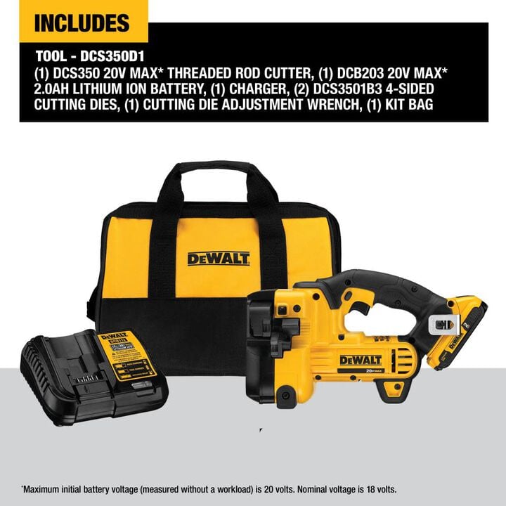 DEWALT 20 V MAX Threaded Rod Cutter Kit, large image number 5
