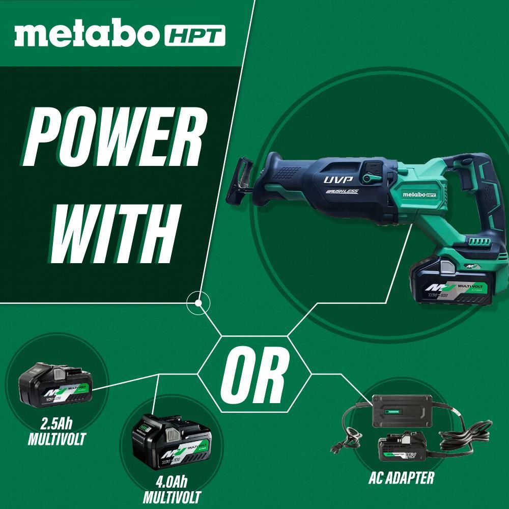 Metabo HPT 36V MultiVolt Brushless Reciprocating Saw Kit, large image number 2
