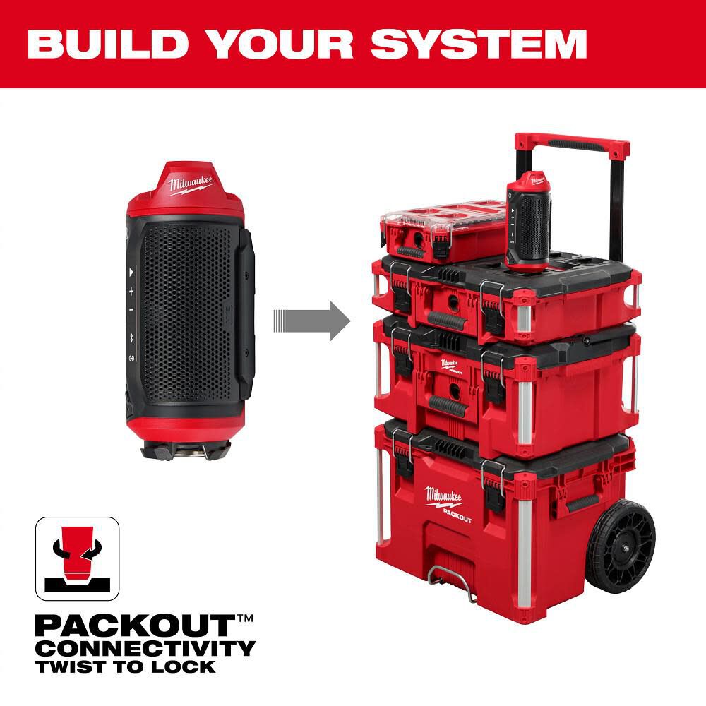 Milwaukee Promotional M12 Bluetooth Jobsite Speaker with PACKOUT Compatibility, large image number 7