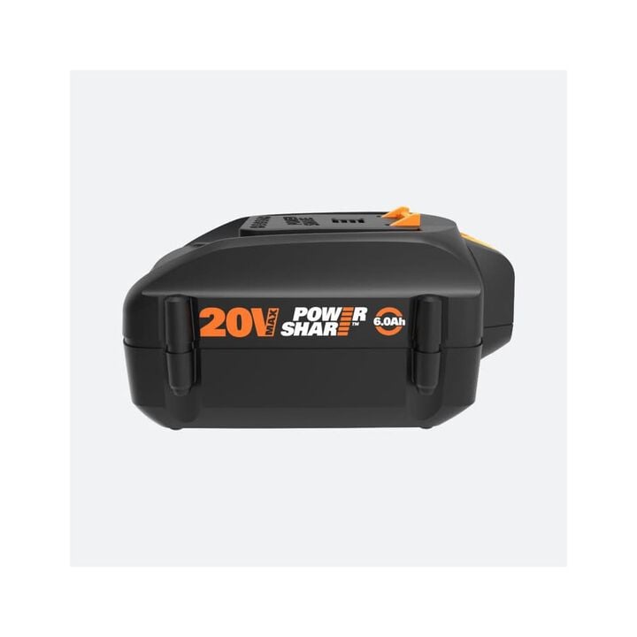 Worx PowerShare Pro 20V 6Ah Lithium Ion Power Tool Battery Pack with Fuel Indicator, large image number 1