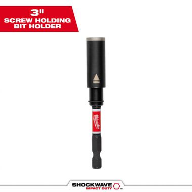 Milwaukee SHOCKWAVE Impact Duty 3 Inch Screw-Holding Bit Holder