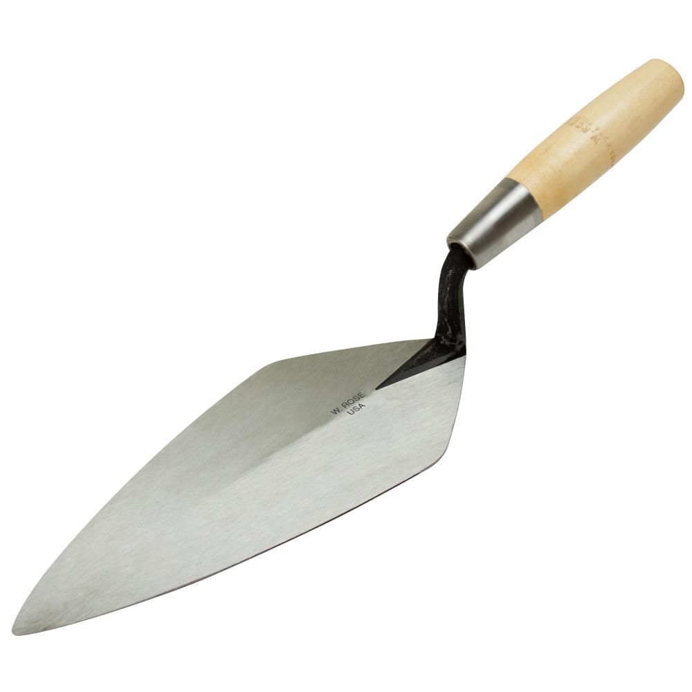 Kraft Tool Co 12 In. Narrow London Brick Trowel with 6 In. Wood Handle, large image number 1
