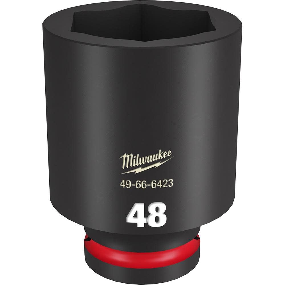 Milwaukee SHOCKWAVE Impact Duty Socket 3/4in Drive 48MM Deep 6 Point, large image number 1