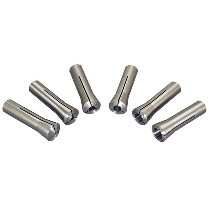 JET 1/8 to 3/4 in R-8 Tapered Collet Set 6pc