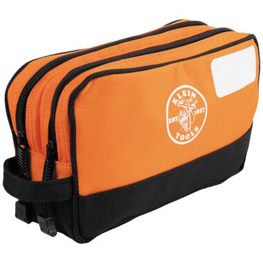 Klein Tools Double Zipper Bag, 10 x 6 x 3-Inch