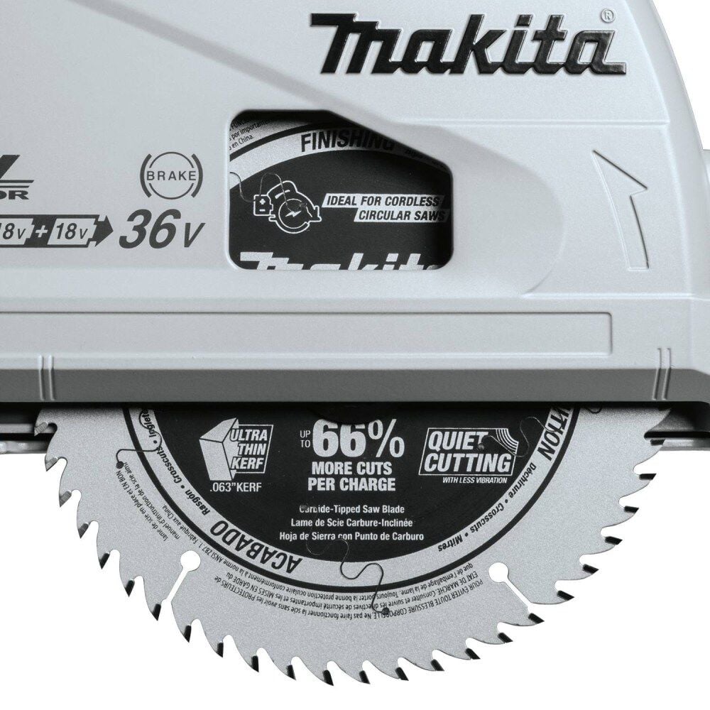 Makita 18V X2 (36V) LXT Li-Ion 6-1/2in Plunge Track Saw Kit, large image number 7
