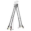Little Giant Safety Cage Model 8 Ft. to 14 Ft. IAA FG with Wheel Lift and Ratchet Levelers, small