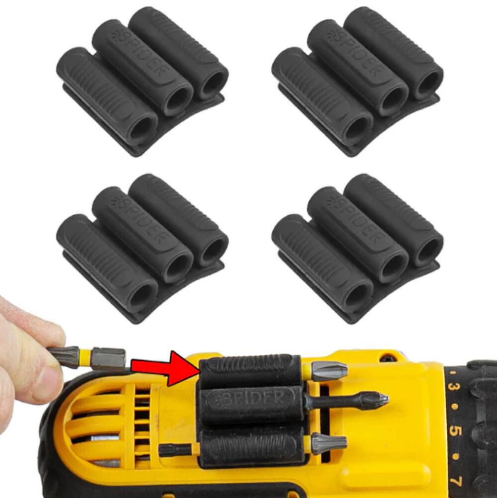 Spider Tool Holster Bit Gripper v2 4 Pack – 5022TH