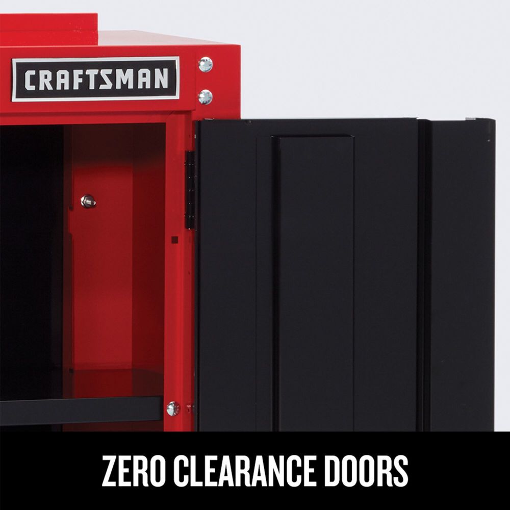 CRAFTSMAN 2000 Series 28 Inch Wide Garage Storage Wall Cabinet, Red, large image number 8