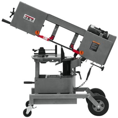 JET 10 In. Horizontal/Vertical Dual Mitering Portable Band Saw 12 x 8
