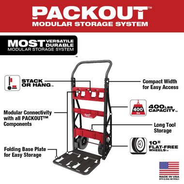 Milwaukee PACKOUT 2-Wheel Cart, large image number 1