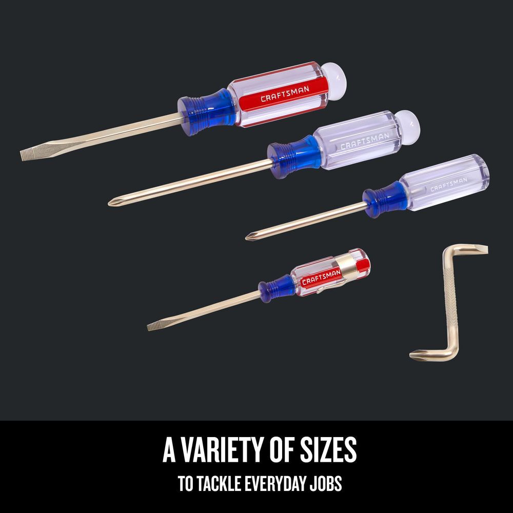 CRAFTSMAN Acetate Screwdriver Set, 5 Piece, large image number 3
