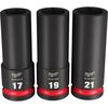 Milwaukee Impact Socket 1/2in Drive Metric 6 Point 3pc, small image number 3