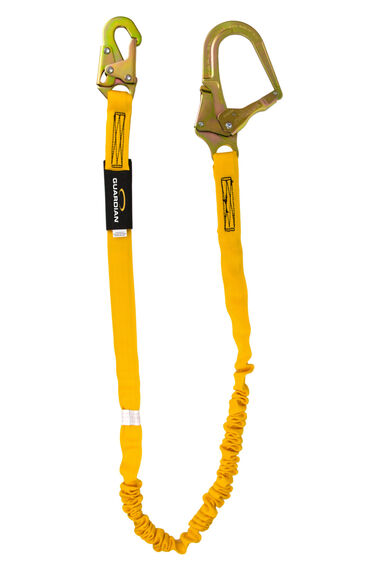 Guardian Fall Protection IS-72R - 6 Ft. Internal Shock Lanyard with Rebar Hook